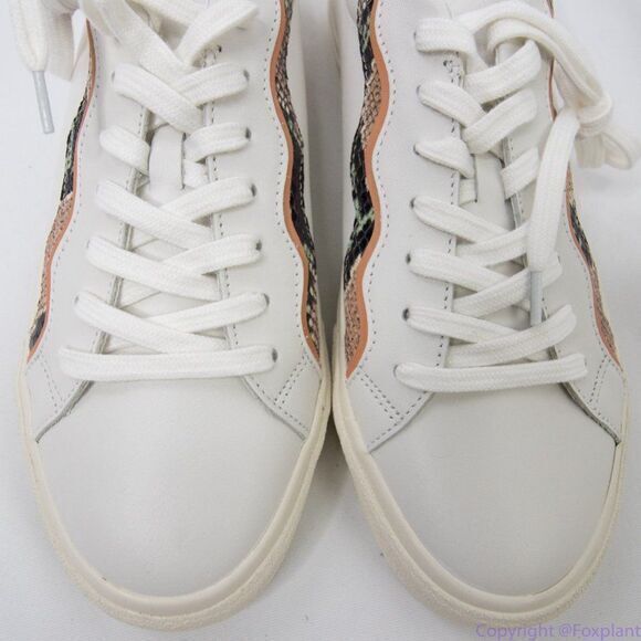 Madewell Sidewalk Low-Top Sneakers‎ in Snake Embossed Leather size 10.5 - Picture 4 of 9